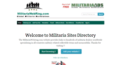 Desktop Screenshot of militariawebring.com