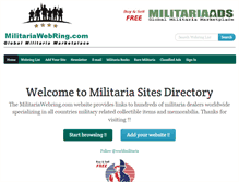 Tablet Screenshot of militariawebring.com